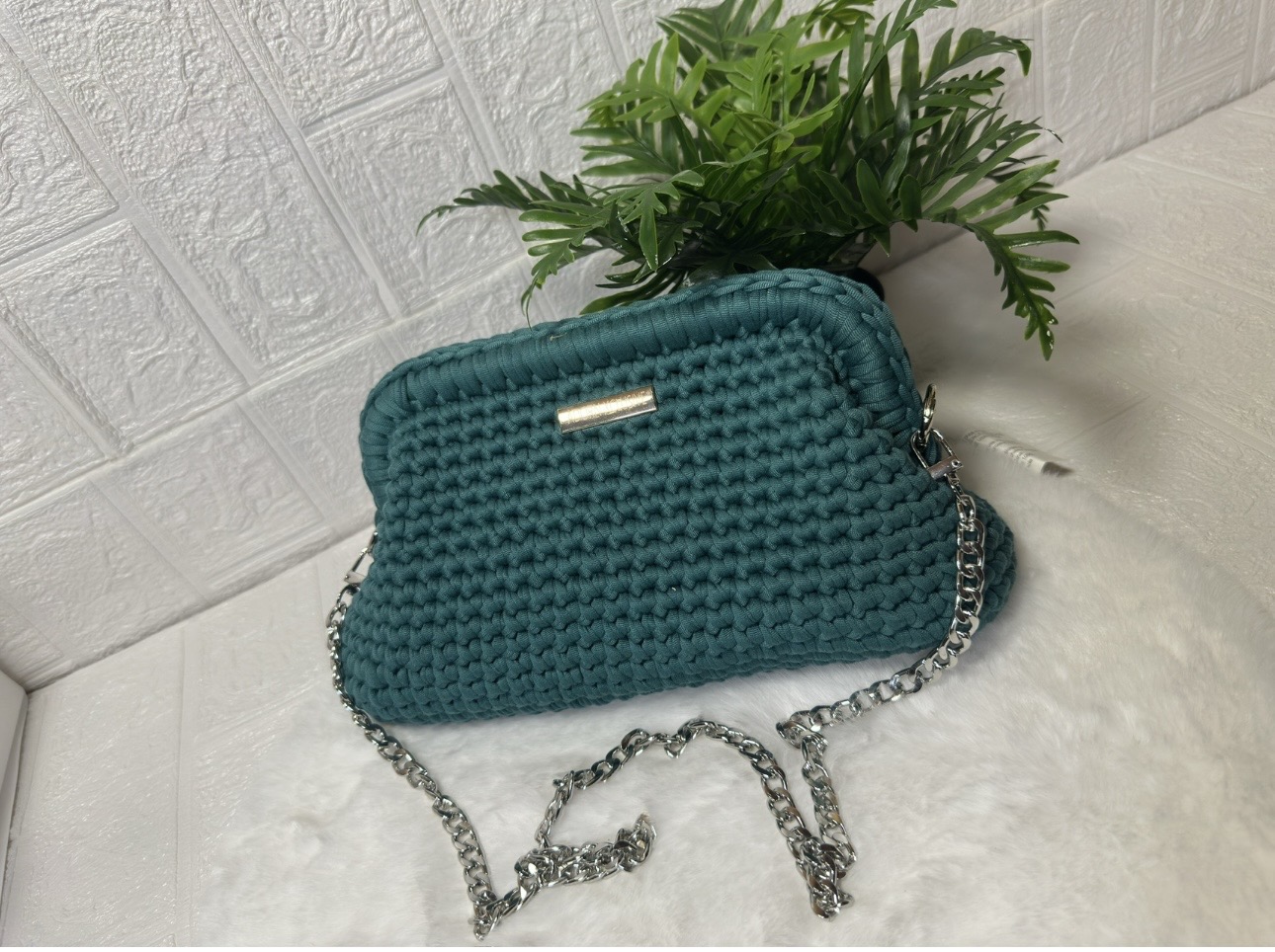 Clutch Bag- T shirt yarn